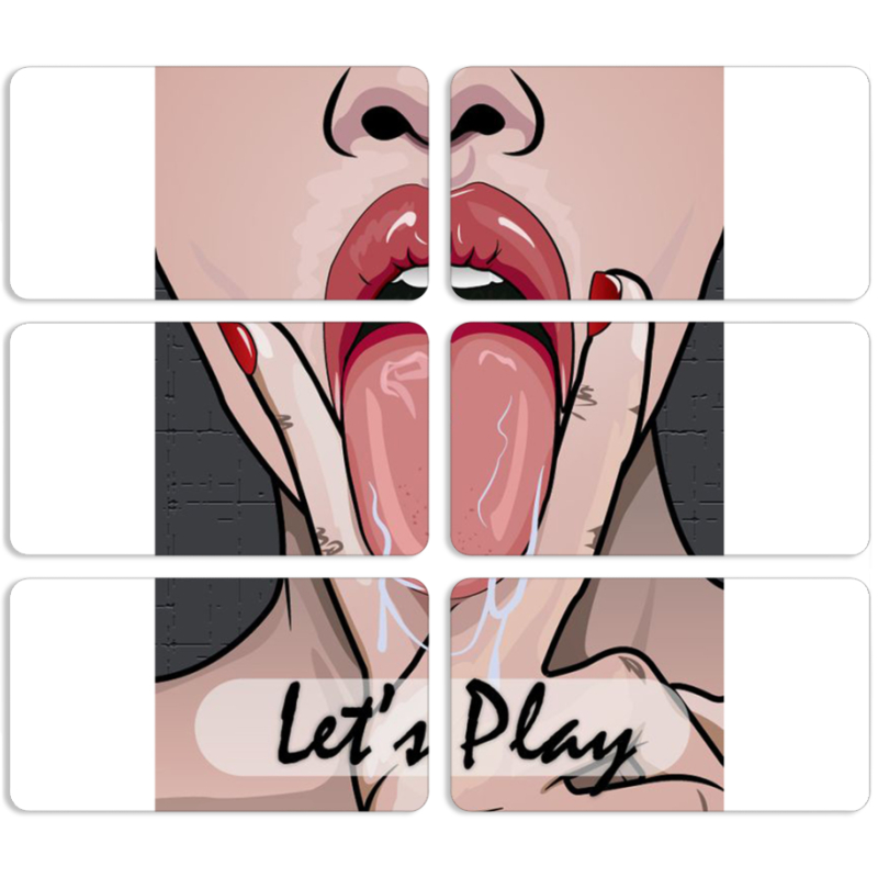 Магнитные фотопазлы 90 на 50 набор 6 штук 