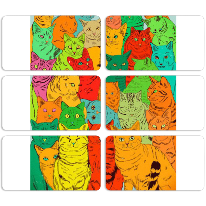 Магнитные фотопазлы 90 на 50 набор 6 штук 