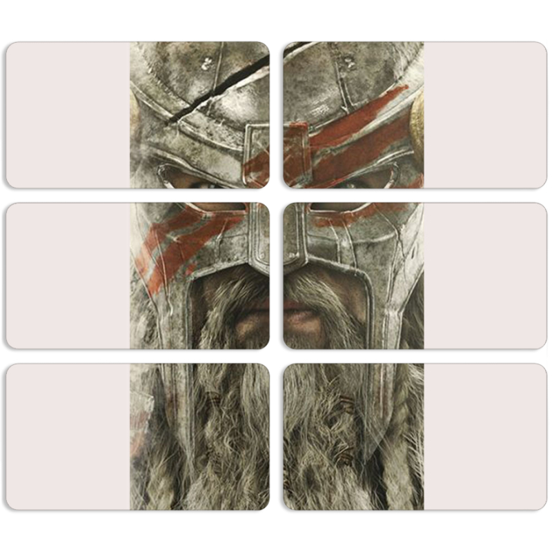 Магнитные фотопазлы 90 на 50 набор 6 штук 