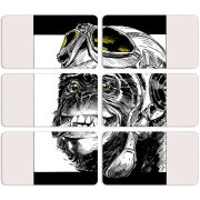 Магнитные фотопазлы 90 на 50 набор 6 штук 