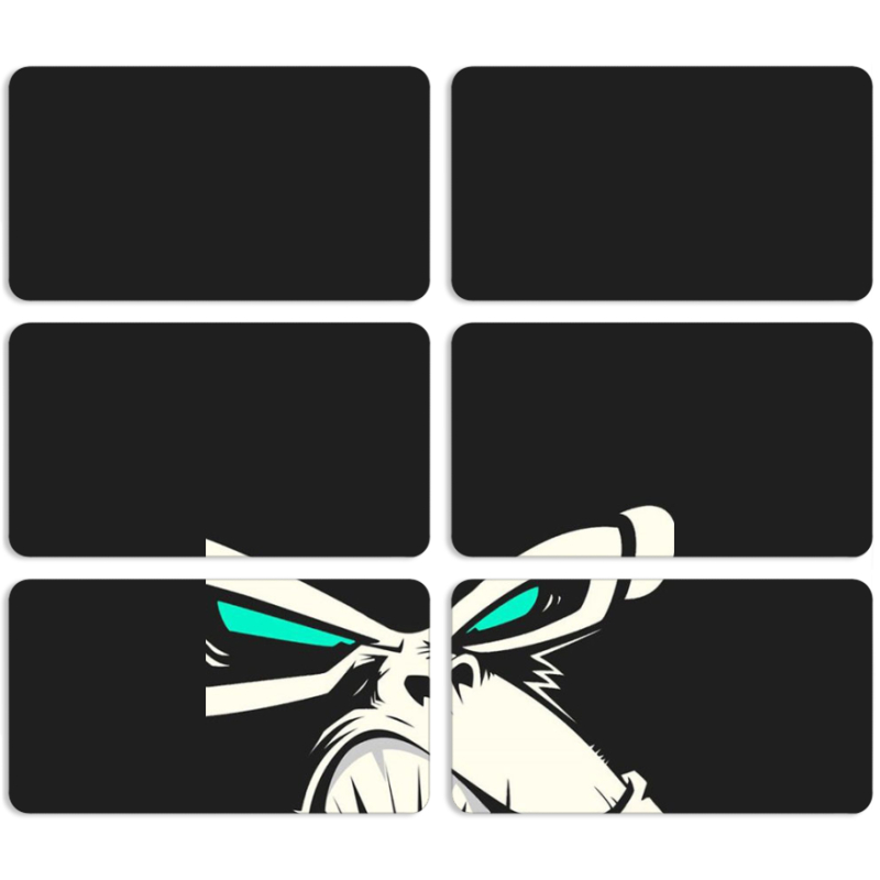 Магнитные фотопазлы 90 на 50 набор 6 штук 