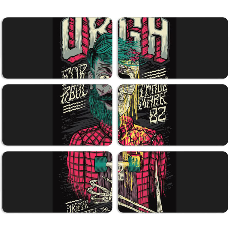 Магнитные фотопазлы 90 на 50 набор 6 штук 