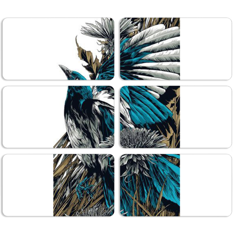 Магнитные фотопазлы 90 на 50 набор 6 штук 