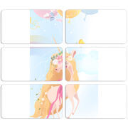 Магнитные фотопазлы 90 на 50 набор 6 штук 