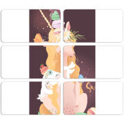 Магнитные фотопазлы 90 на 50 набор 6 штук 