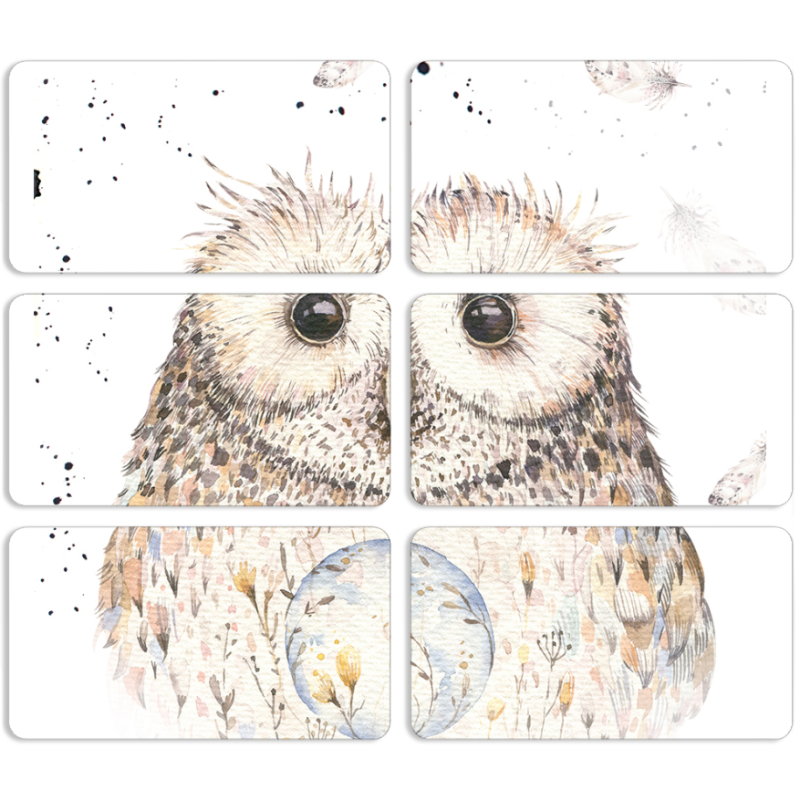 Магнитные фотопазлы 90 на 50 набор 6 штук 