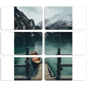 Магнитные фотопазлы 90 на 50 набор 6 штук 