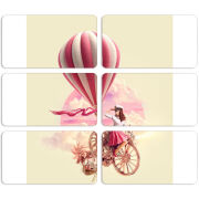 Магнитные фотопазлы 90 на 50 набор 6 штук 