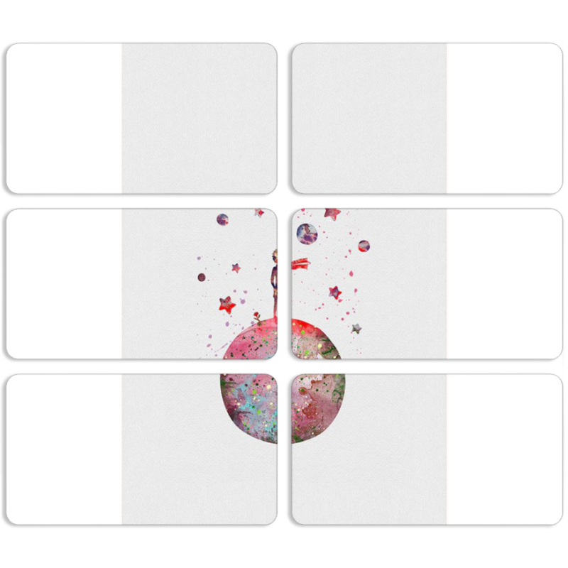 Магнитные фотопазлы 90 на 50 набор 6 штук 