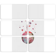 Магнитные фотопазлы 90 на 50 набор 6 штук 