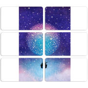 Магнитные фотопазлы 90 на 50 набор 6 штук 