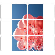 Магнитные фотопазлы 90 на 50 набор 6 штук 