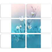 Магнитные фотопазлы 90 на 50 набор 6 штук 