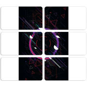 Магнитные фотопазлы 90 на 50 набор 6 штук 