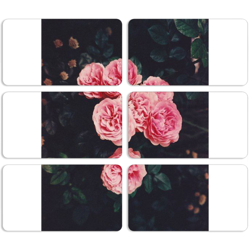 Магнитные фотопазлы 90 на 50 набор 6 штук 