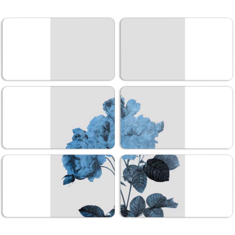 Магнитные фотопазлы 90 на 50 набор 6 штук 