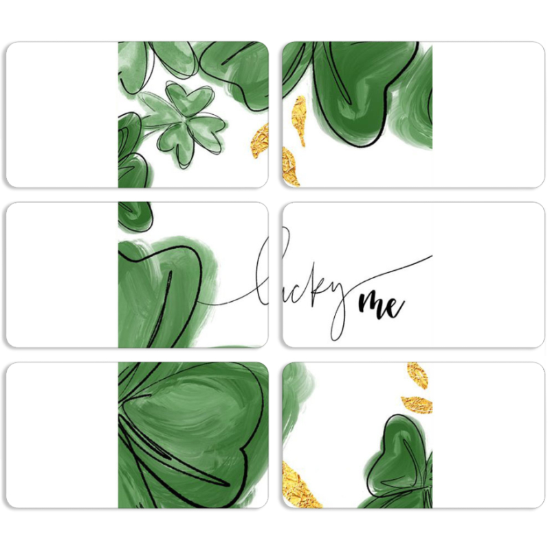 Магнитные фотопазлы 90 на 50 набор 6 штук 