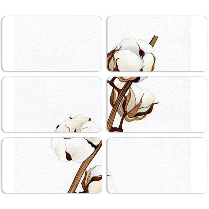 Магнитные фотопазлы 90 на 50 набор 6 штук 