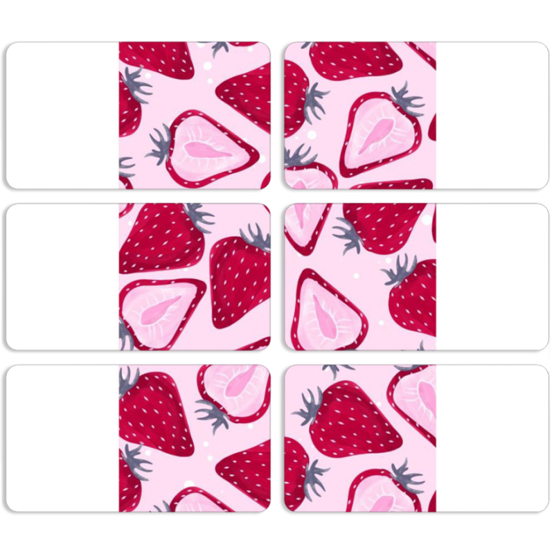 Магнитные фотопазлы 90 на 50 набор 6 штук 