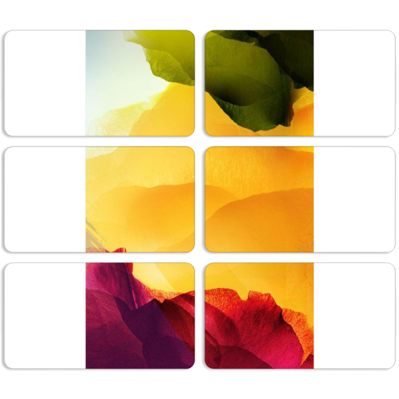 Магнитные фотопазлы 90 на 50 набор 6 штук 