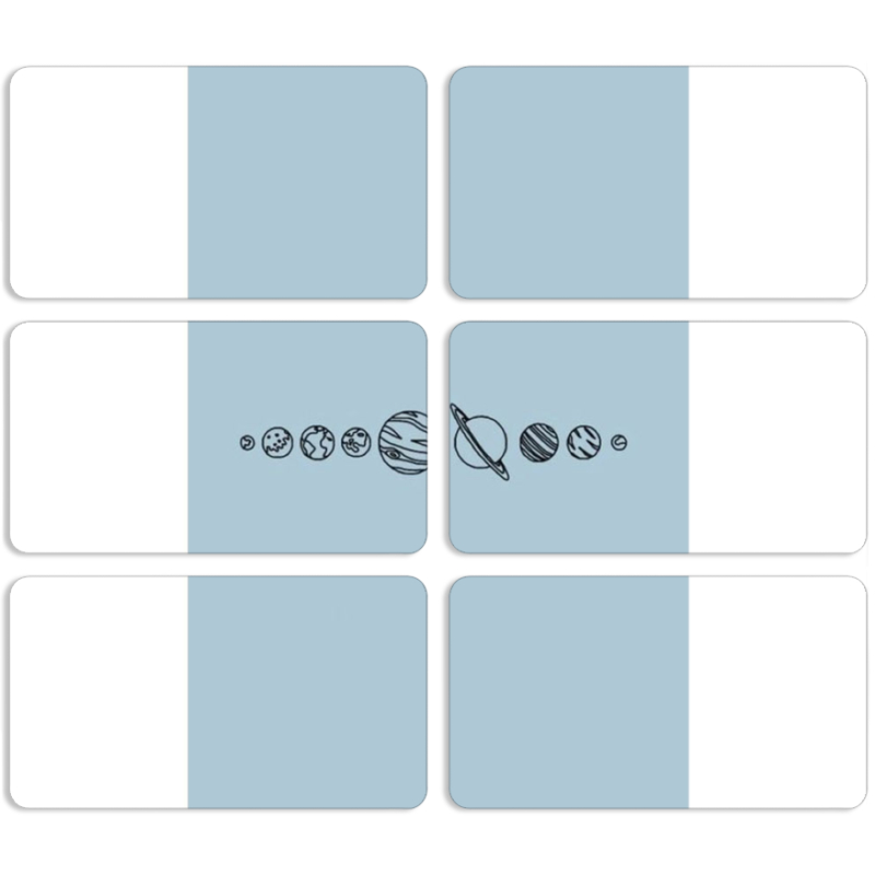 Магнитные фотопазлы 90 на 50 набор 6 штук 