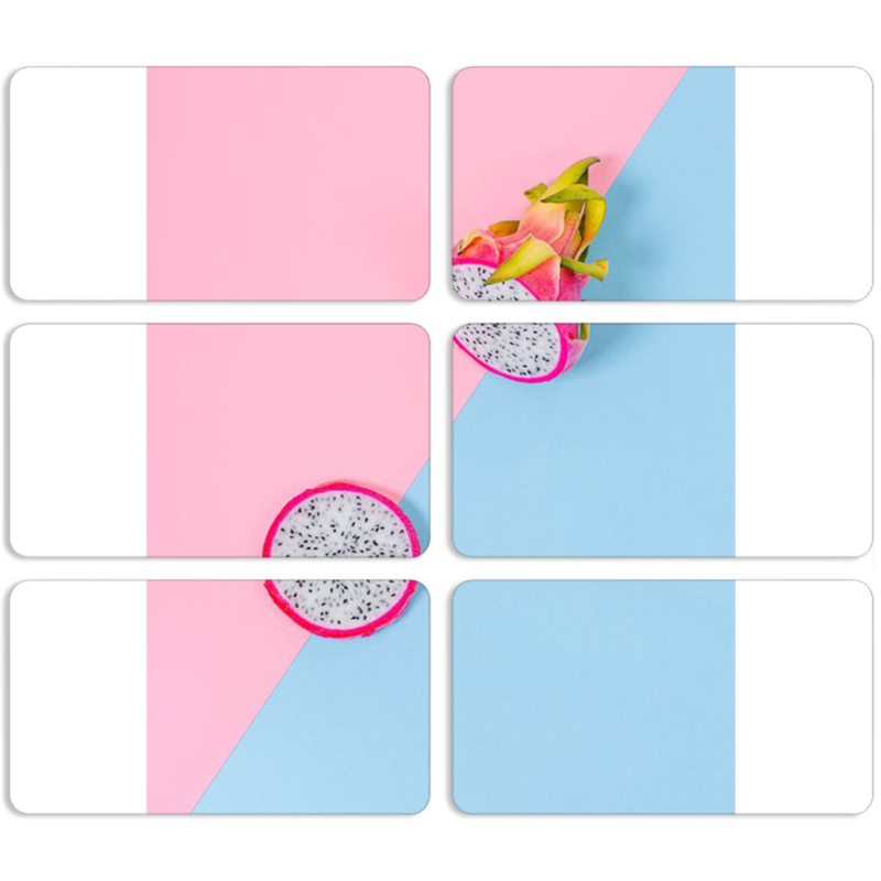 Магнитные фотопазлы 90 на 50 набор 6 штук 