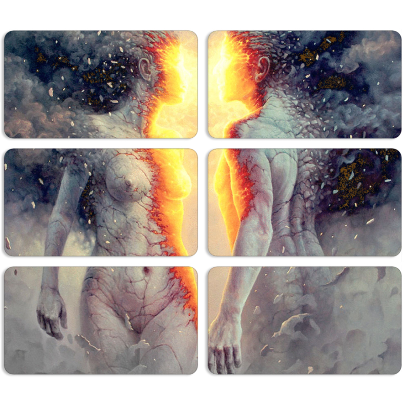 Магнитные фотопазлы 90 на 50 набор 6 штук George Redhawk