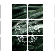 Магнитные фотопазлы 90 на 50 набор 6 штук 