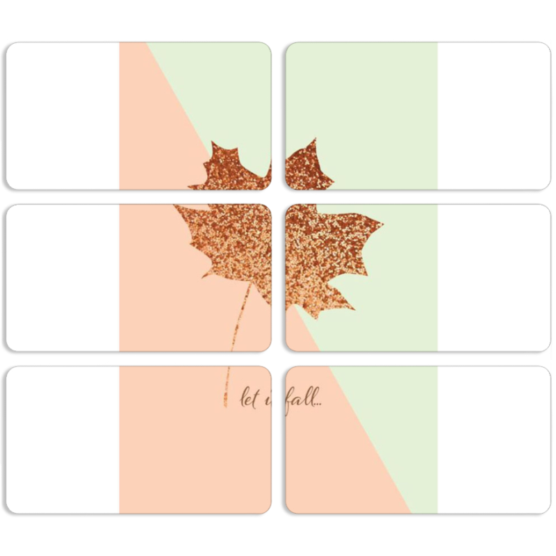 Магнитные фотопазлы 90 на 50 набор 6 штук 