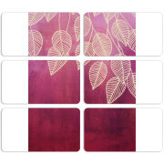 Магнитные фотопазлы 90 на 50 набор 6 штук Gold Leaves