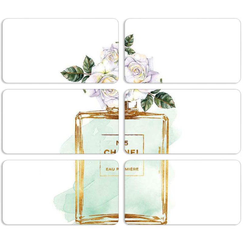 Магнитные фотопазлы 90 на 50 набор 6 штук 