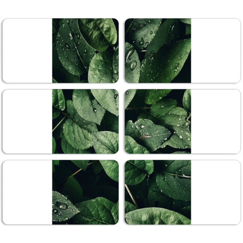 Магнитные фотопазлы 90 на 50 набор 6 штук 