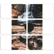 Магнитные фотопазлы 90 на 50 набор 6 штук 