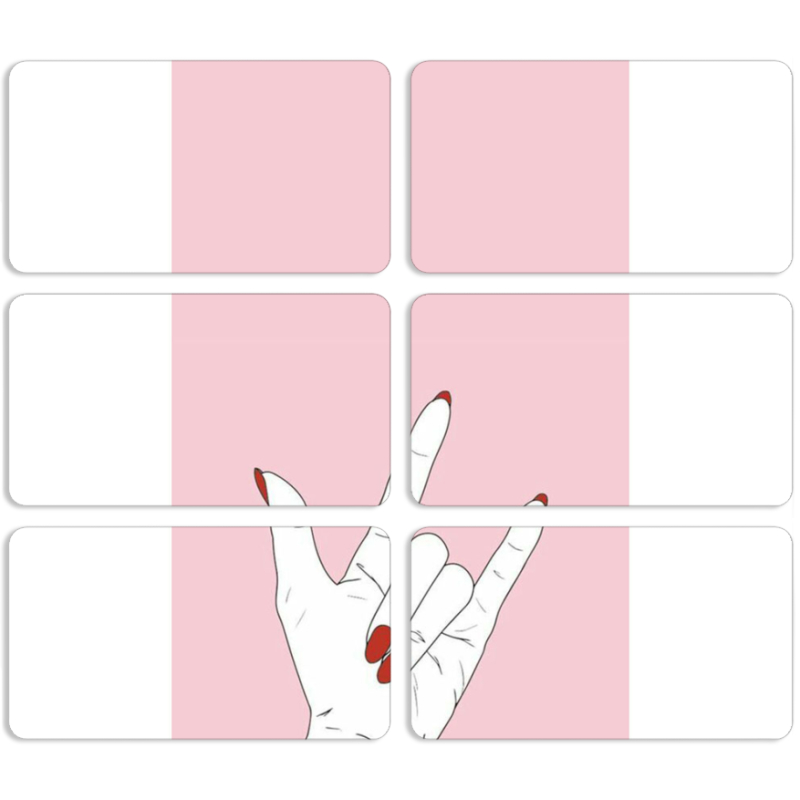 Магнитные фотопазлы 90 на 50 набор 6 штук 