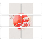 Магнитные фотопазлы 90 на 50 набор 6 штук 