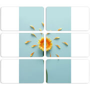 Магнитные фотопазлы 90 на 50 набор 6 штук 