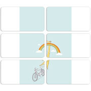 Магнитные фотопазлы 90 на 50 набор 6 штук 