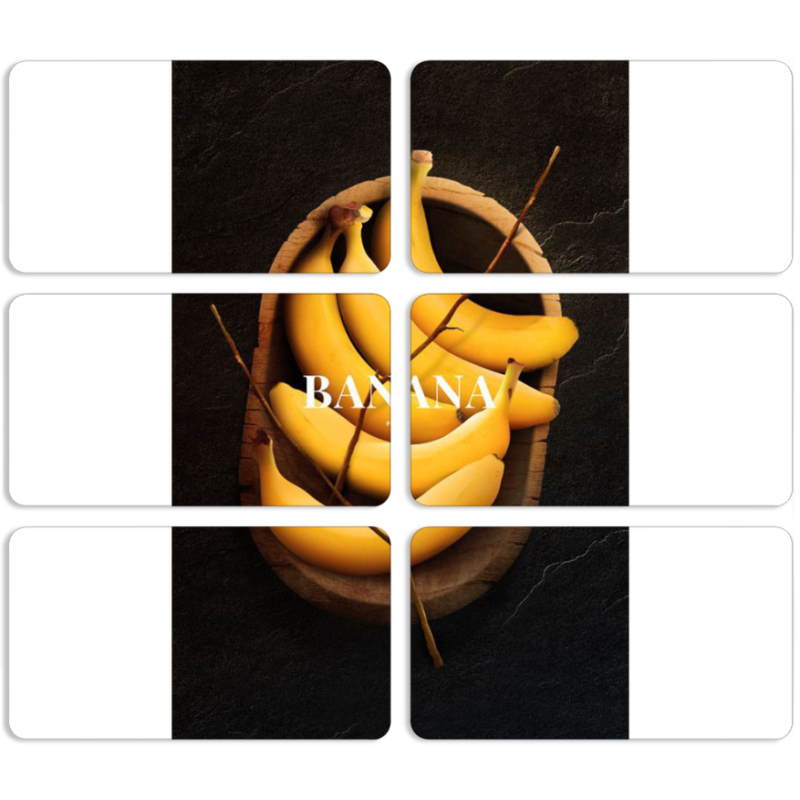 Магнитные фотопазлы 90 на 50 набор 6 штук 