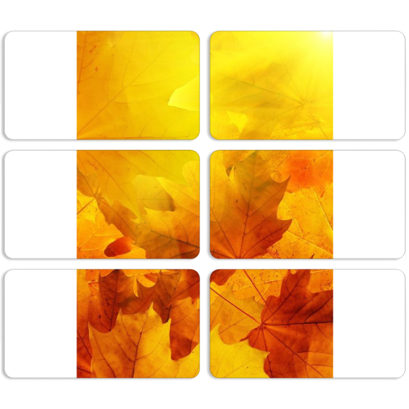 Магнитные фотопазлы 90 на 50 набор 6 штук 