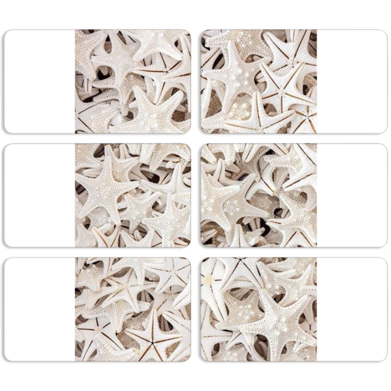 Магнитные фотопазлы 90 на 50 набор 6 штук 