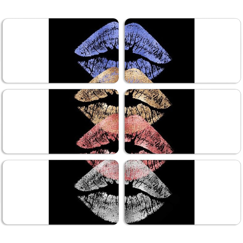 Магнитные фотопазлы 90 на 50 набор 6 штук 