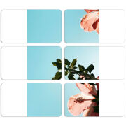 Магнитные фотопазлы 90 на 50 набор 6 штук 