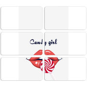 Магнитные фотопазлы 90 на 50 набор 6 штук 