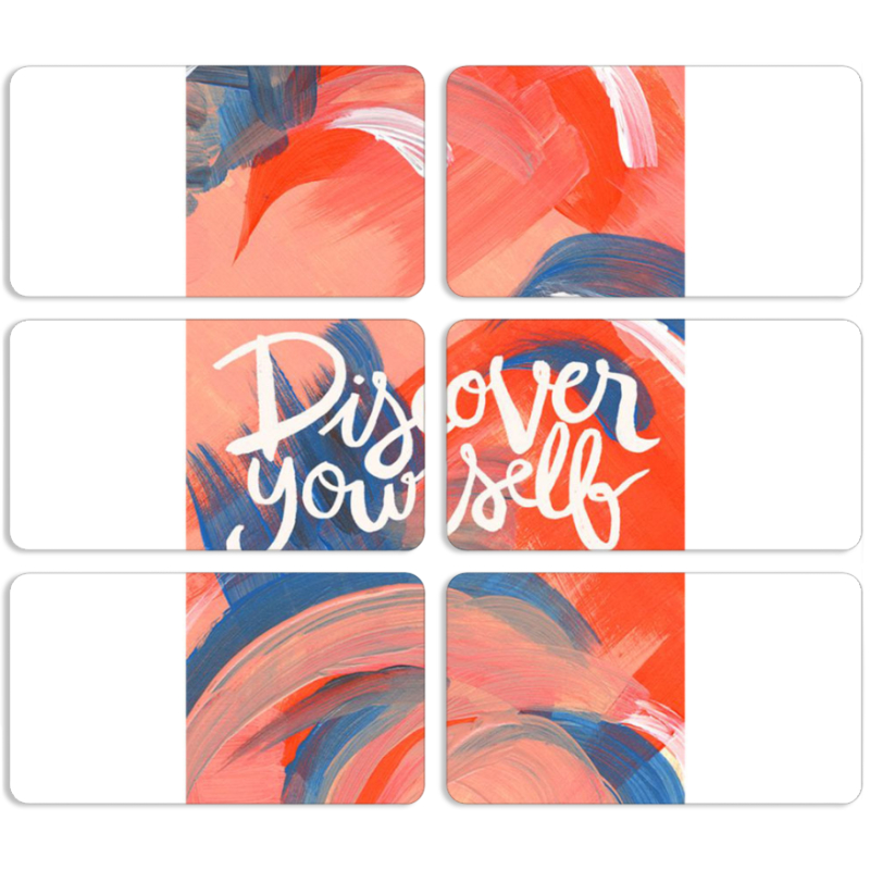 Магнитные фотопазлы 90 на 50 набор 6 штук 