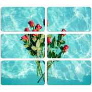 Магнитные фотопазлы 90 на 50 набор 6 штук 