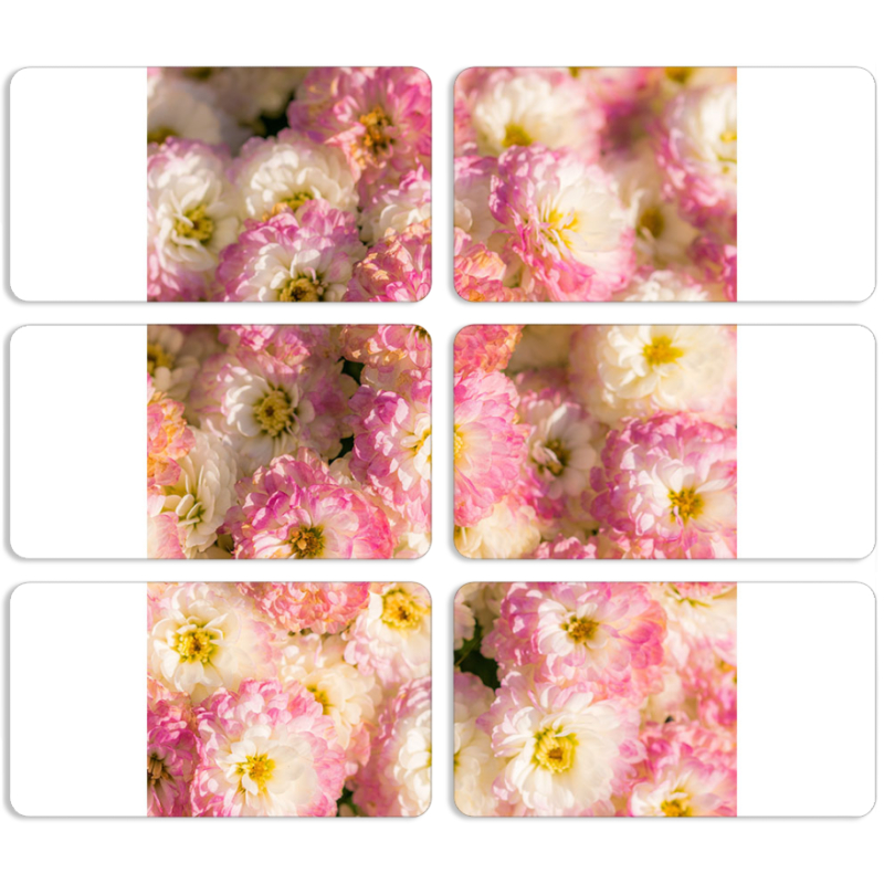 Магнитные фотопазлы 90 на 50 набор 6 штук 