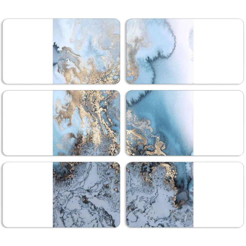 Магнитные фотопазлы 90 на 50 набор 6 штук 