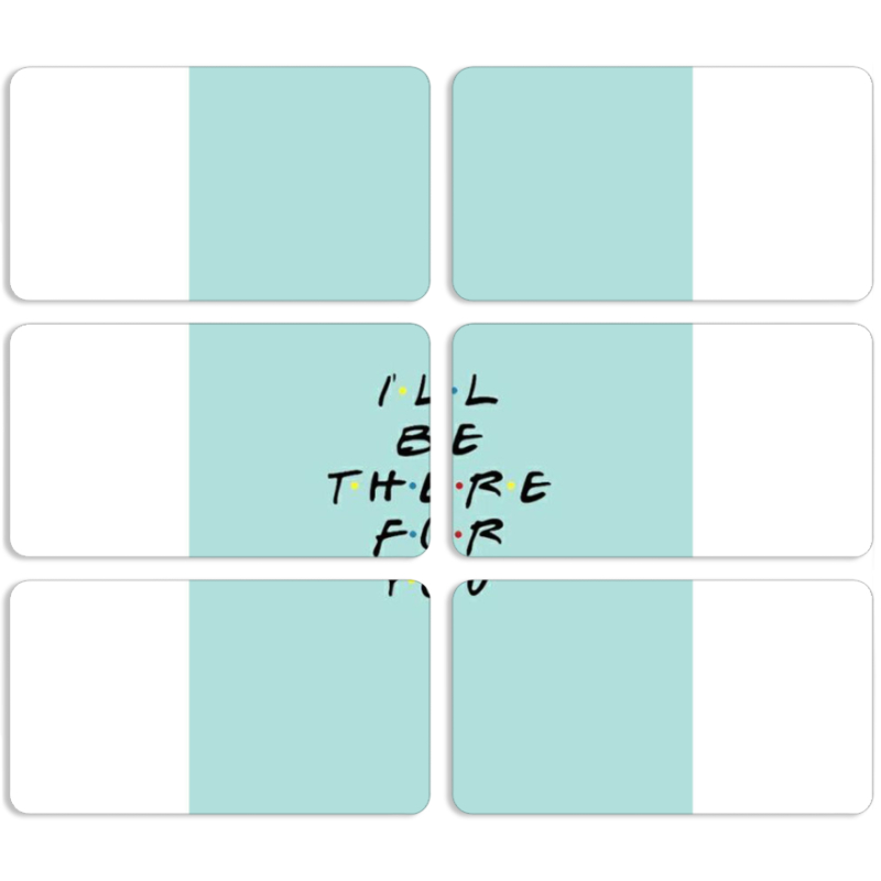 Магнитные фотопазлы 90 на 50 набор 6 штук 