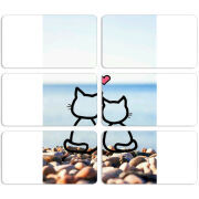 Магнитные фотопазлы 90 на 50 набор 6 штук 