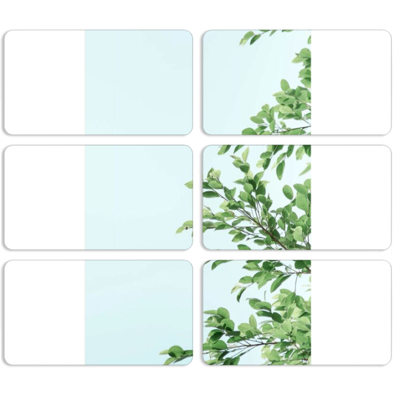 Магнитные фотопазлы 90 на 50 набор 6 штук 